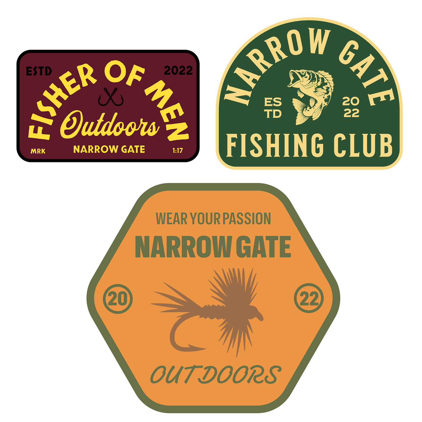 Fishing Stickers (3 Pack)