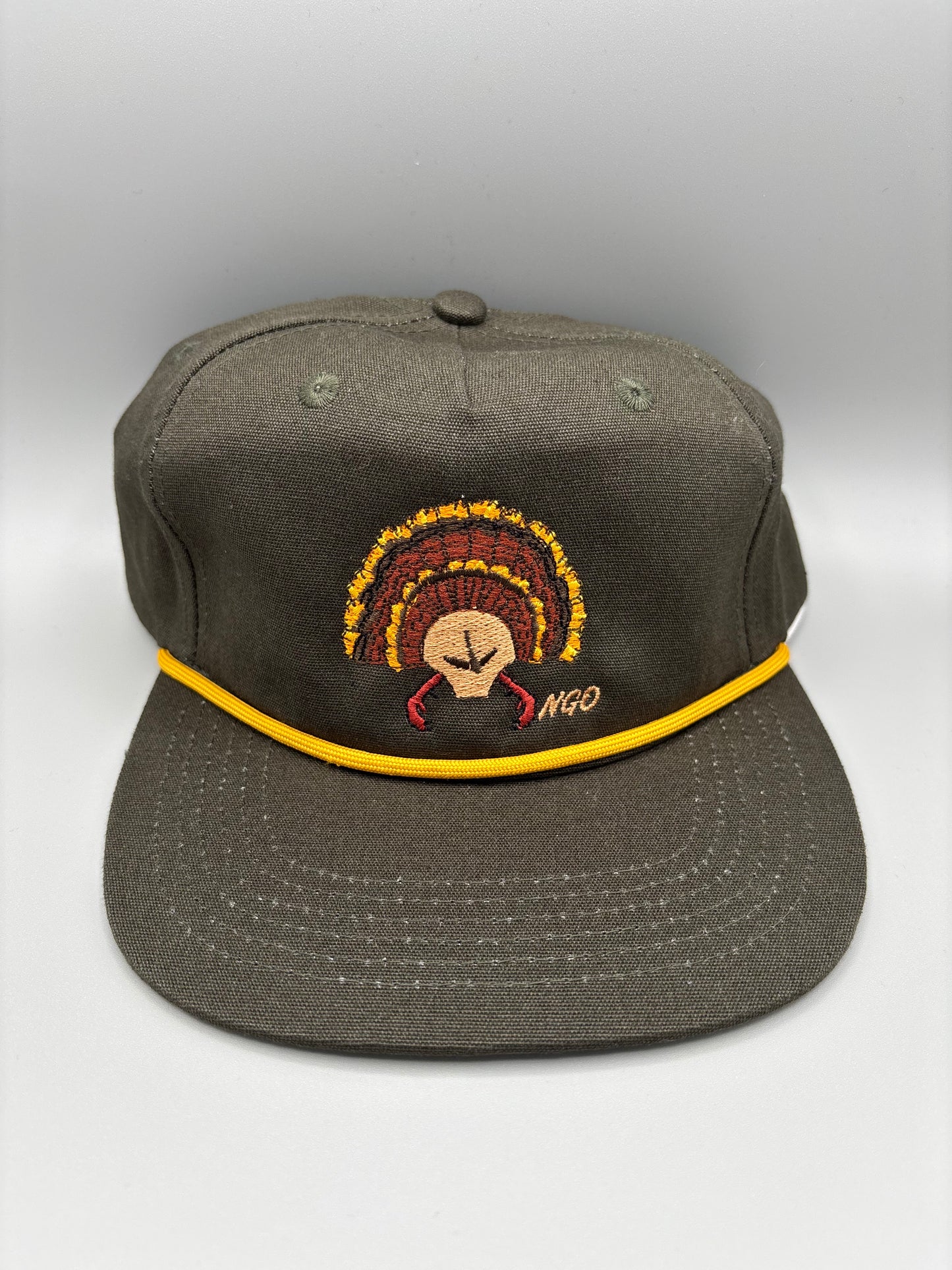 Old School Turkey Fan Mount Rope Hat