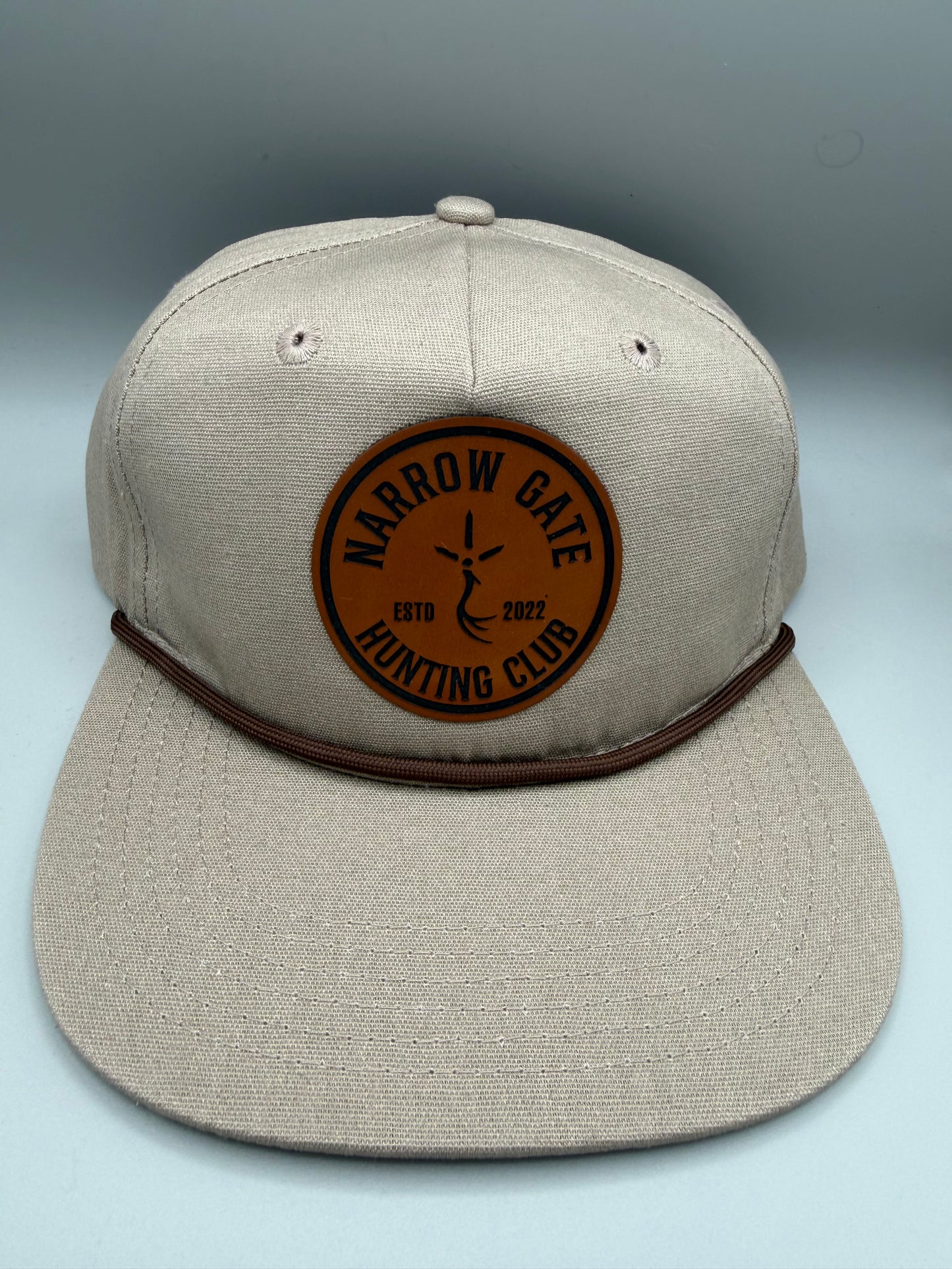 Hunting Club Leather Patch Rope Hat